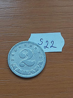 Yugoslavia 2 dinars 1953 aluminum s22