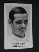 Card calendar, sports propaganda, Olympic champions, kulcsár winning duelist bronze medalist, 1973, (5)