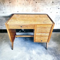 Retro, loft design redőnyös íróasztal