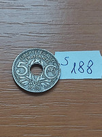 FRANCIAORSZÁG 5 CENTIMES 1918 Réz-nikkel  S188