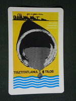 Card calendar, water management office, environmental protection, graphic artist, 1972, (5)