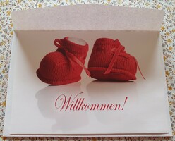 Birthday greeting postcard with envelope greeting card greeting card postcard post pure German