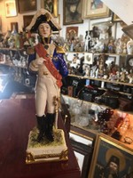 Scheibe alsbach german porcelain napoleon officer soldier ney general. 24 cm