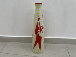Zsolnay Turkish János jazz vase modern retro mid century porcelain