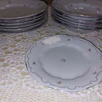 Sajtoskifli részére,6db mélytányér/// Zsolnay kedvelt szép kisvirágos porcelán tányérok