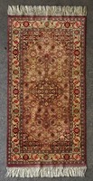 1K990 Antik keleti perzsaszőnyeg hatalmas rojtokkal 100 x 232 cm