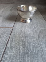 Csodás régi ezüstözött cukortartó (6x9 cm)