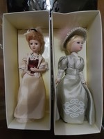 Porcelain doll for collectors, in box. 20 Cm.