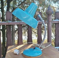 Retro turquoise deer table lamp
