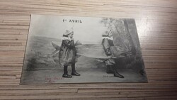 Antik Üdvözlő képeslap. 1900as évek elejéről.