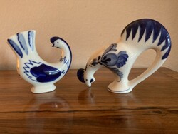 Gzsel orosz porcelán madarak