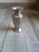 Masszív antik ezüstözött váza II. (11,8x5 cm)