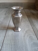 Solid antique silver plated vase ii. (11.8X5 cm)