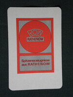 Card calendar, Germany, ndk Rathenower optical works, microscope, telescope, 1971, (5)