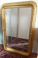 Antique Biedermeier mirror in a gilded frame 123x83 cm