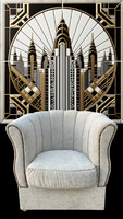 Klasszikus felújított fotel
