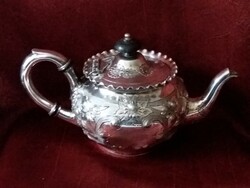 Ezüstözött antik angol teáskanna az 1800-as évekből!