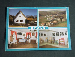 Postcard, old village, mosaic details, street, view, landscape house industrial artist museum