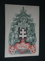 Képeslap,tábori posta Második világháborús magyar katonai Honvédek karácsonya 1942 Irredenta lap