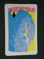 Kártyanaptár, FÉKON férfi fehérneműgyár, grafikai rajzos, 1971,   (5)