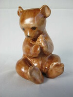 Bodrogkeresztúr ceramic teddy bear 15 cm