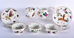 Antik Herendi desszertes porcelánok az 1860-as évekből