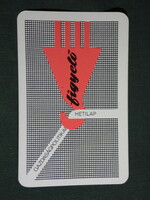 Kártyanaptár, Figyelő gazdasági hetilap, újság, magazin, grafikai rajzos, 1971,   (5)