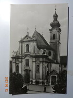 Old postcard: Győr, rk. Temple (1958)