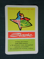 Kártyanaptár, Lengyelország, Śląsk Ének és Táncegyüttes, grafikai rajzos, 1971,   (5)