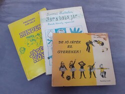 3 db gyermek játékos könyv egyben Forrai Jár a baba Padisák Kis Jenő De jó játék