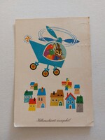 Retro képeslap húsvéti 1972