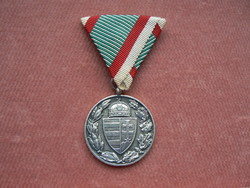Hungarian war memorial medal, without helmet and swords, marked, rarer, 1929-1944, original, replaced ribbon