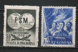 Románia 1428 Mi 1537-1538      0,80 Euró