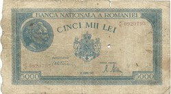 5000 Lei 1945 Romania 2.