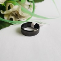 New, black, tapered ring - usa 8 / eu 57 / ø18mm