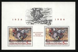 Stamp block 60.-Czechoslovakia-50 years of... 7 Euro