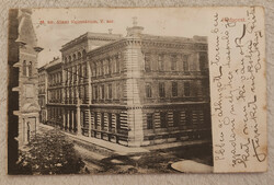 Magyar Királyi Állami Főgimnázium (V. ker. Markó utca 29-31.) képeslap 1907-ből