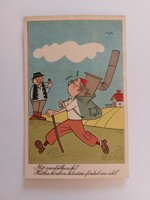 Old postcard humor 1958