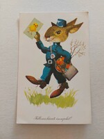 Retro postcard Easter 1962