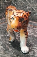 Tiger hand painted porcelain