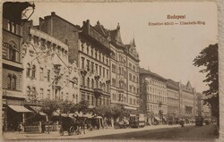 Erzsébet körút, royal orpheum, trams, postcard from 1912