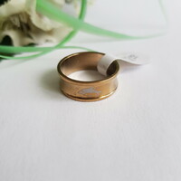New, golden, dolphin pattern, concave ring - usa 8 / eu 57 / ø18mm