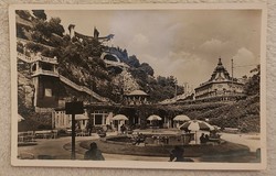 Budapest I., Hungária és Attila gyógyforrások, Döbrentei tér, Gellért Udvar, 1936-os képeslap