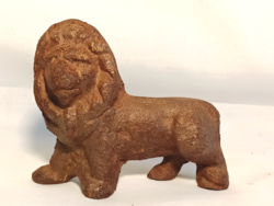Antique cast iron lion