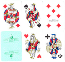 37. Francia kártya Genovai kártyakép 52 lap ASS Stuttgart Casino Baden-Baden Bontatlan csomagolásban
