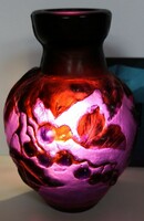 Dt/363. – Art nouveau laminated glass vase with gallé mark