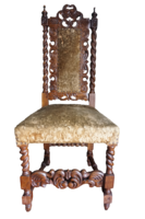 8 db antik faragott tölgyfa szék