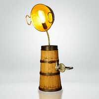 Standing vintage lamp