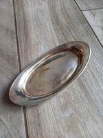 Szép régi ezüstözött gyűrűtartó tálka (15x6,9 cm)