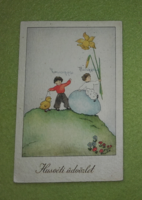 Nagyon régi húsvéti magyar képeslap